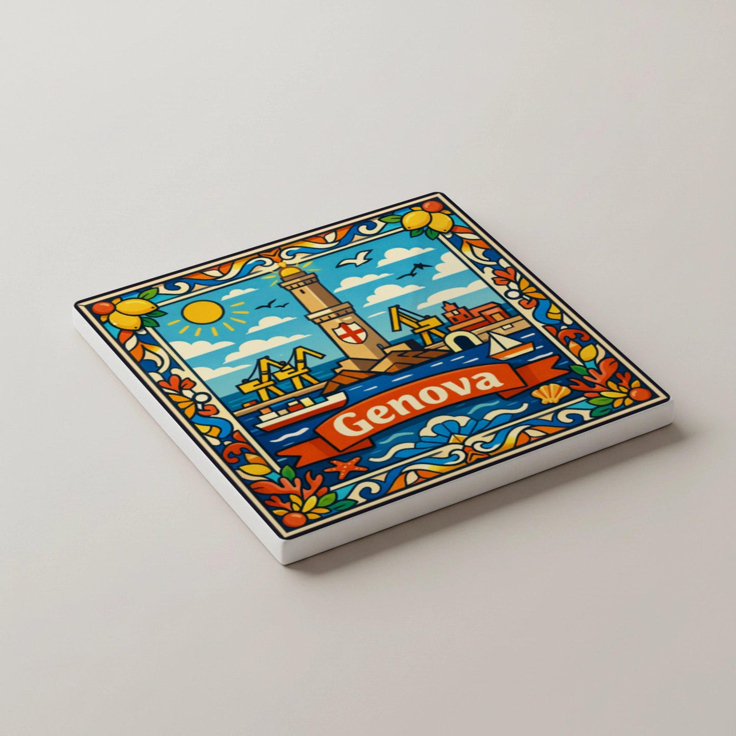 Italy · Coaster Set with Cork — City Souvenir Gift