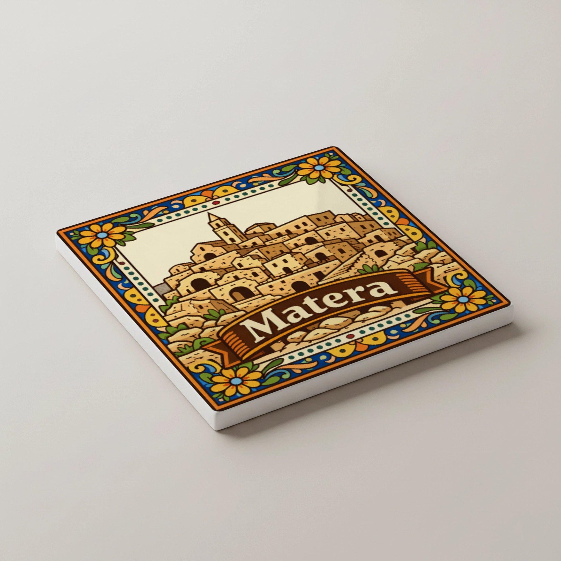 Italia — Set di Sottobicchieri in Ceramica · Souvenir di Città