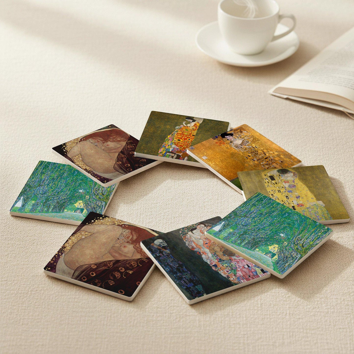 Sottobicchieri Klimt — Arte da Museo sui Sottobicchieri