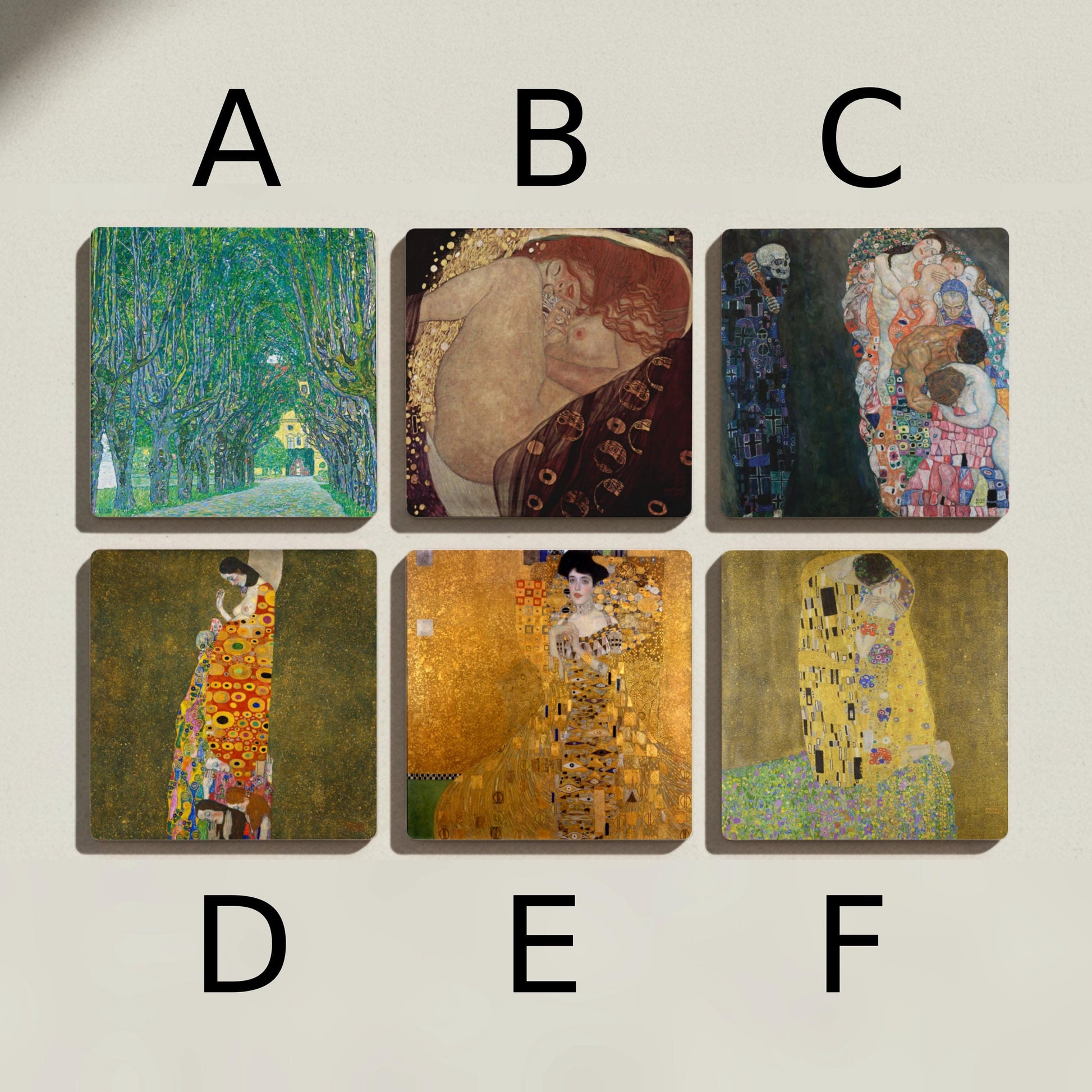 Sottobicchieri Klimt — Arte da Museo sui Sottobicchieri