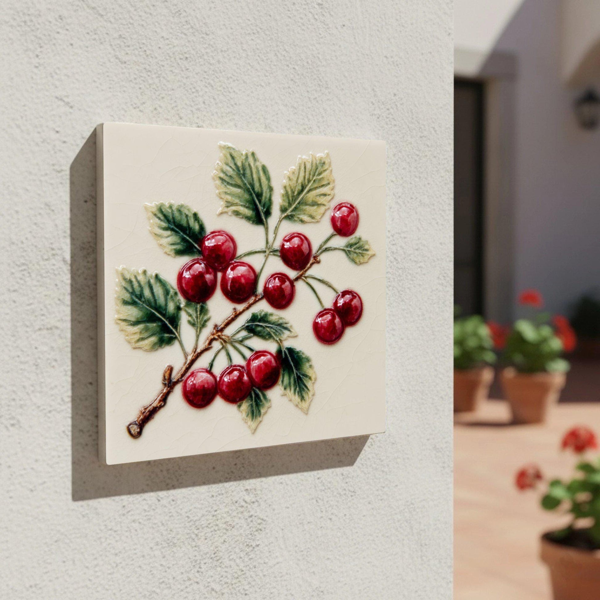Azulejo-Fliese Oxford — Garteninspiriertes Muster