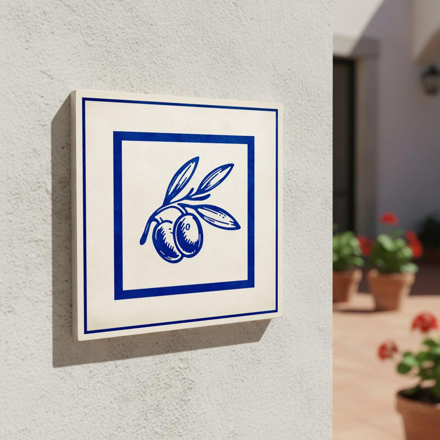 Jaen Spain · Ceramic Wall Tile — Nature Motif Décor