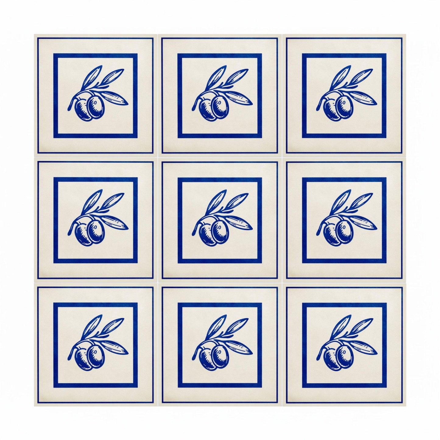 Jaen Spain · Ceramic Wall Tile — Nature Motif Décor