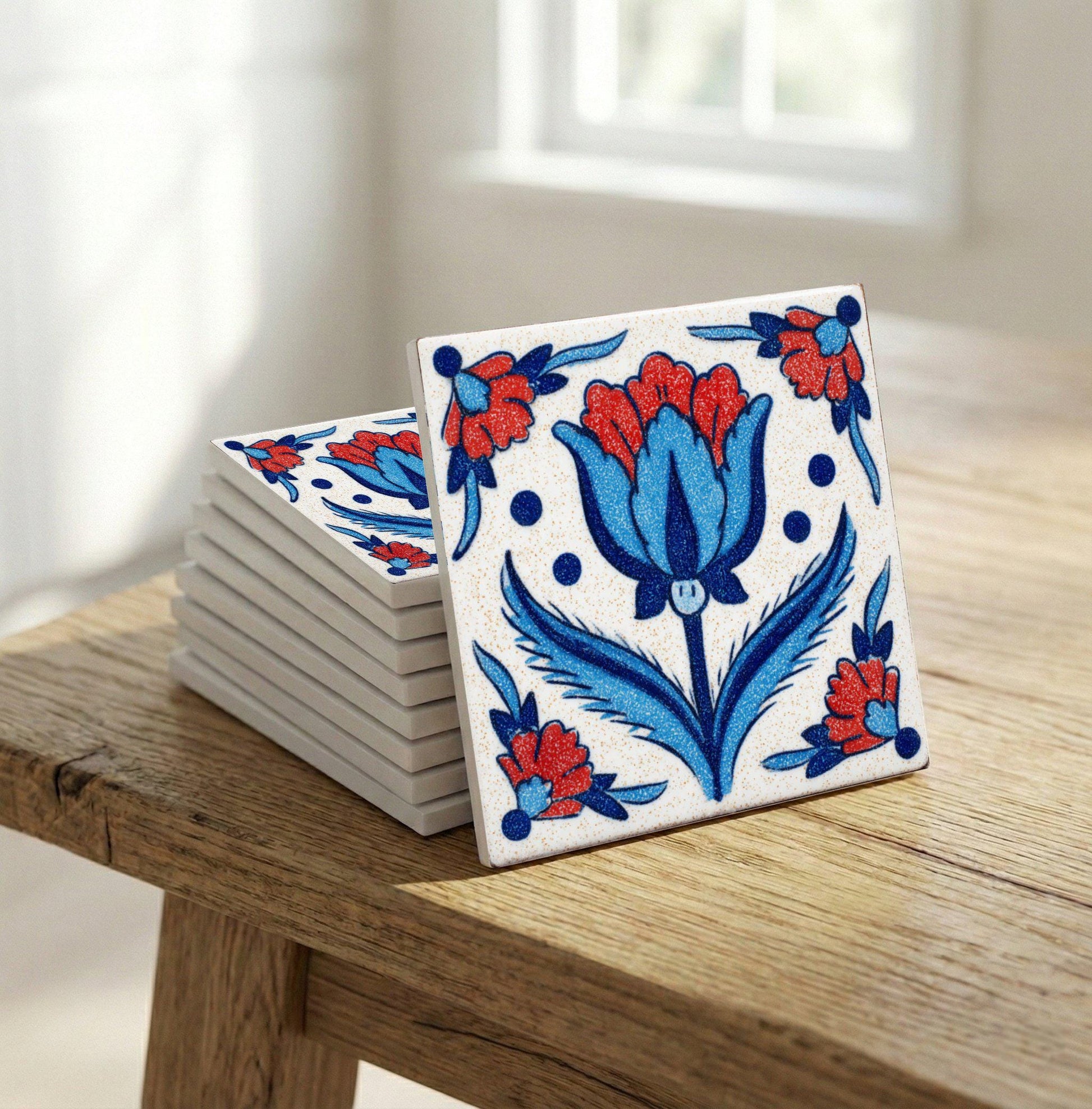 Jaipur India — Geometric Pattern Ceramic Tile