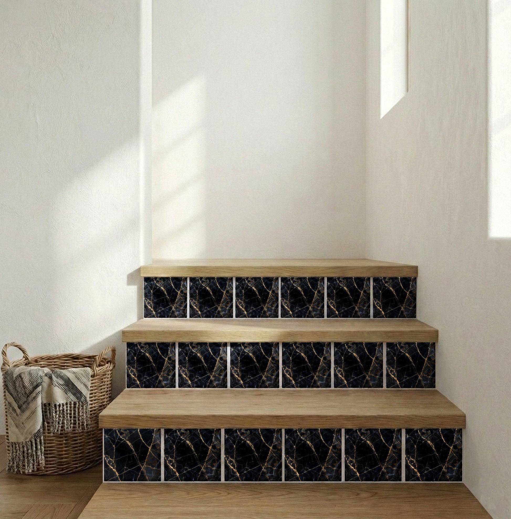 Azulejo Negro mármol Ceramic