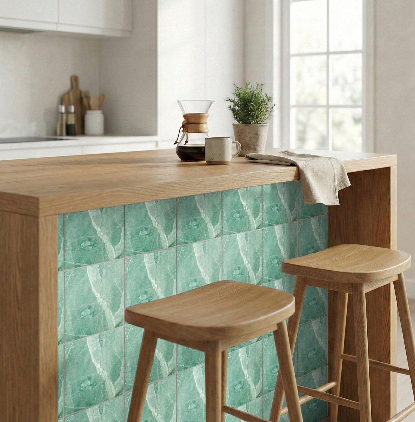 Green Marble Ceramic — Classic Decorative Pattern Decorative Tile