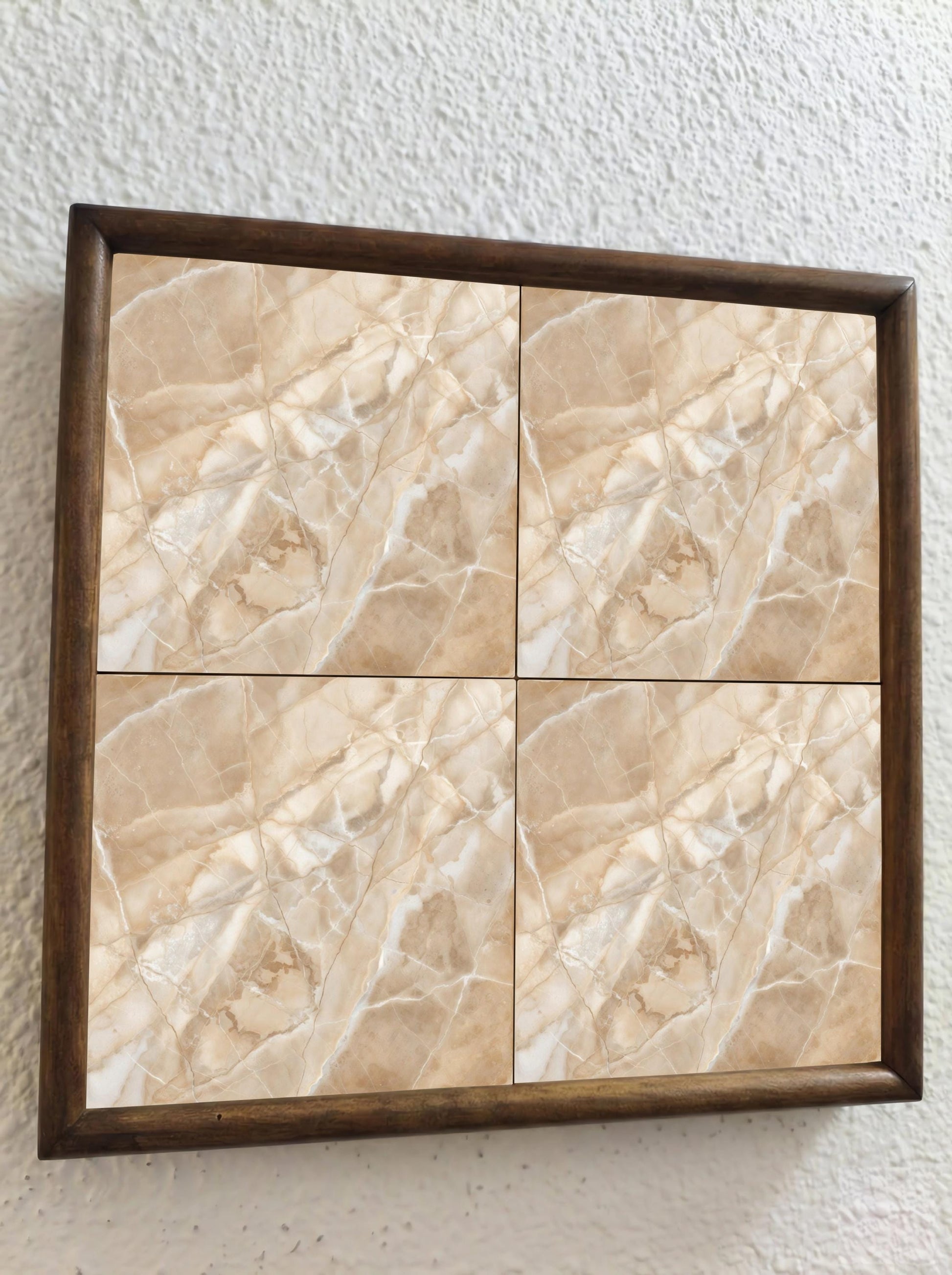 Ceramic Tile Beige Marble — Vintage-Style Ornament