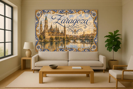 Ceramic Tile Mural: Basílica of the Pilar of Zaragoza, decoració — City & Landmark Art