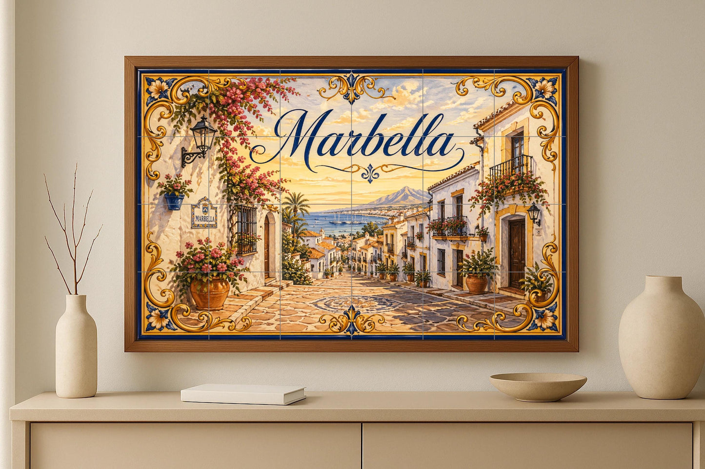 Andaluza de Marbella, decoración de pared en la — Villes et Monuments, Art Mural en Céramique