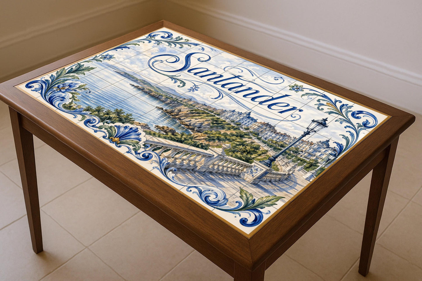 Costeros de Santander, decoración de pared junto — City & Landmark Art · Ceramic Tile Mural