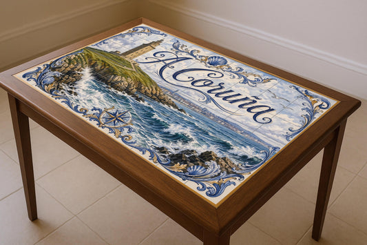 Tower of Hércules of to Coruña, decoración — City & Landmark Art · Tile Wall Art