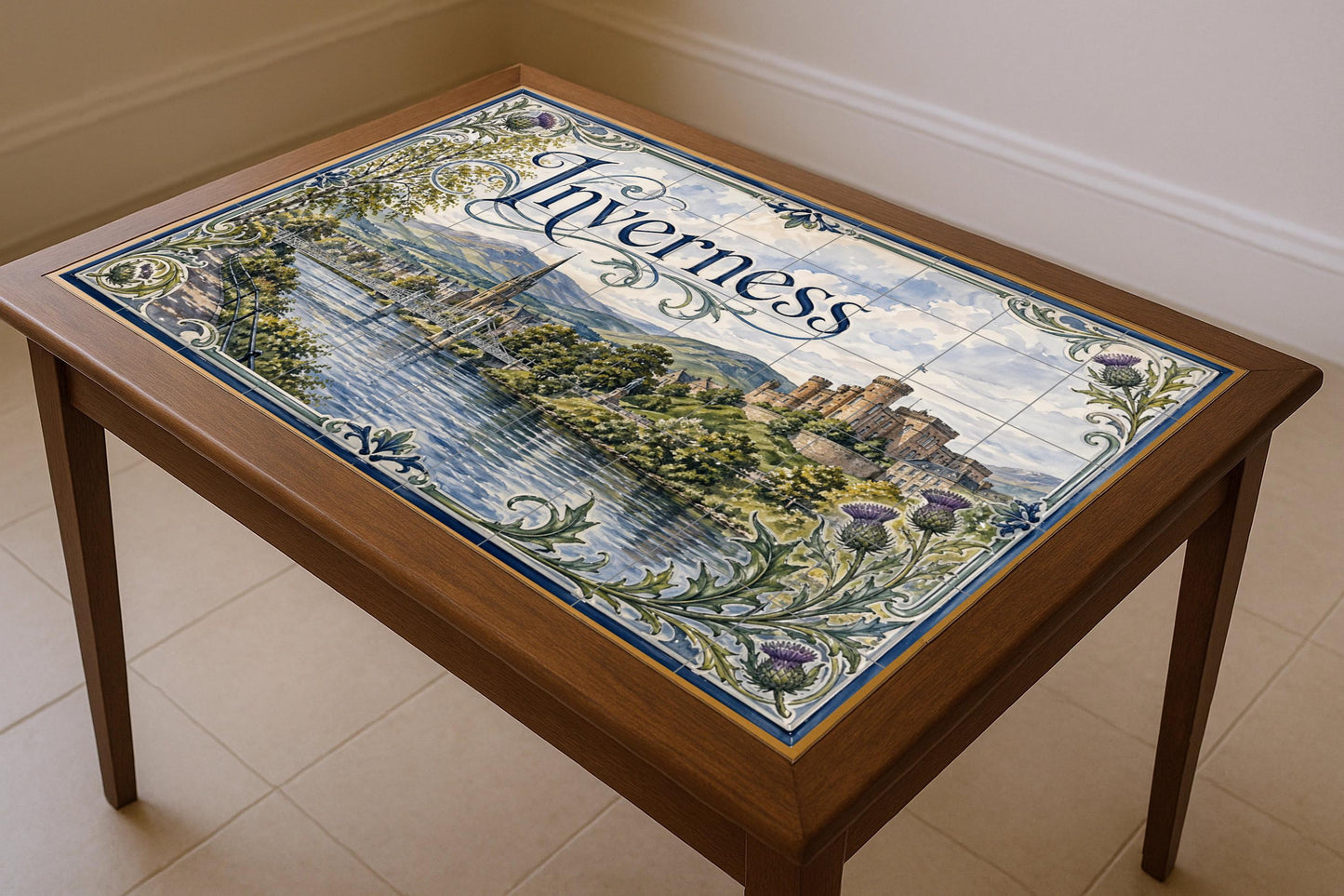 Fresque en Carrelage Inverness, Art Mural de les Tierras Altas — Villes et Monuments
