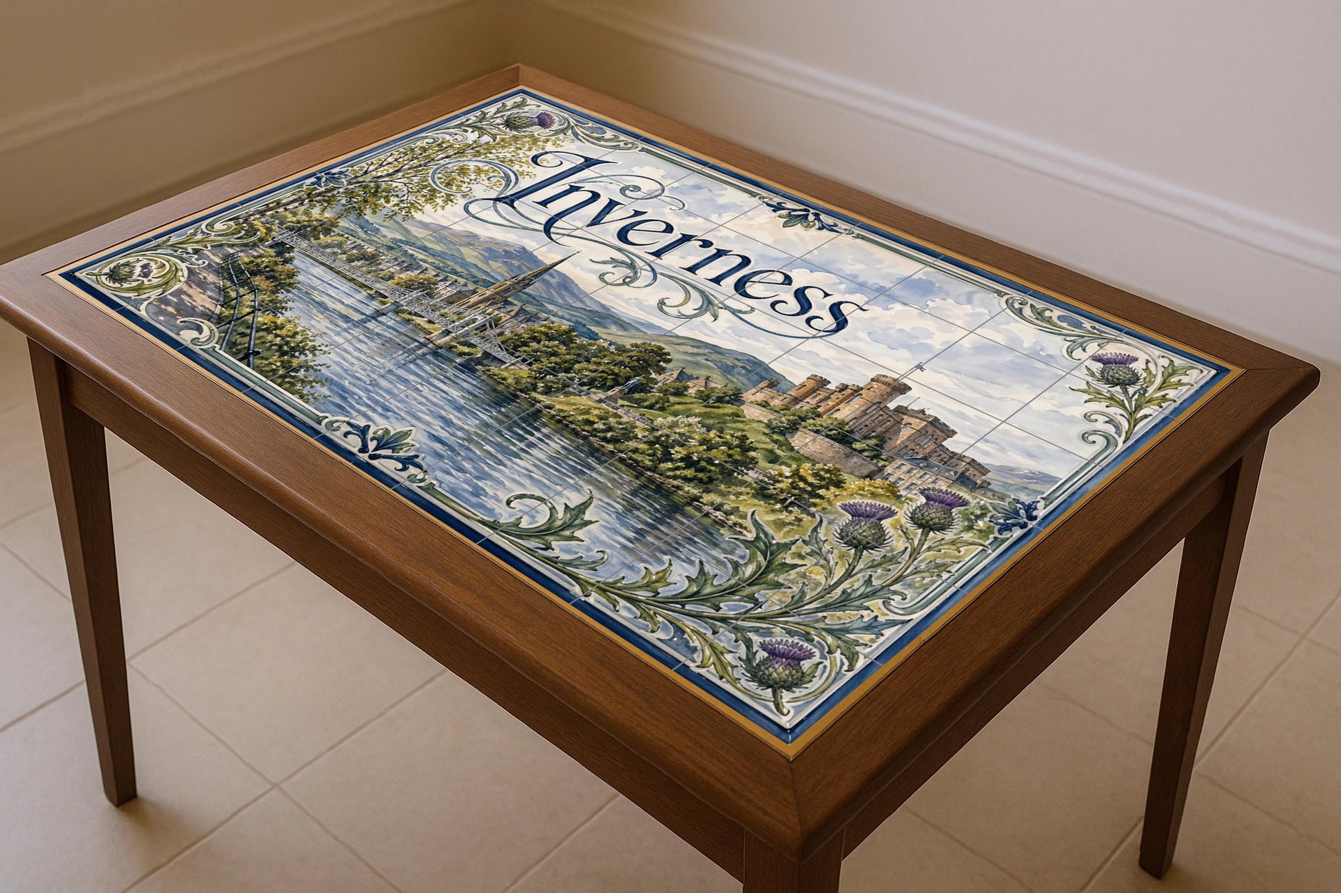 Fresque en Carrelage Inverness, Art Mural de les Tierras Altas — Villes et Monuments