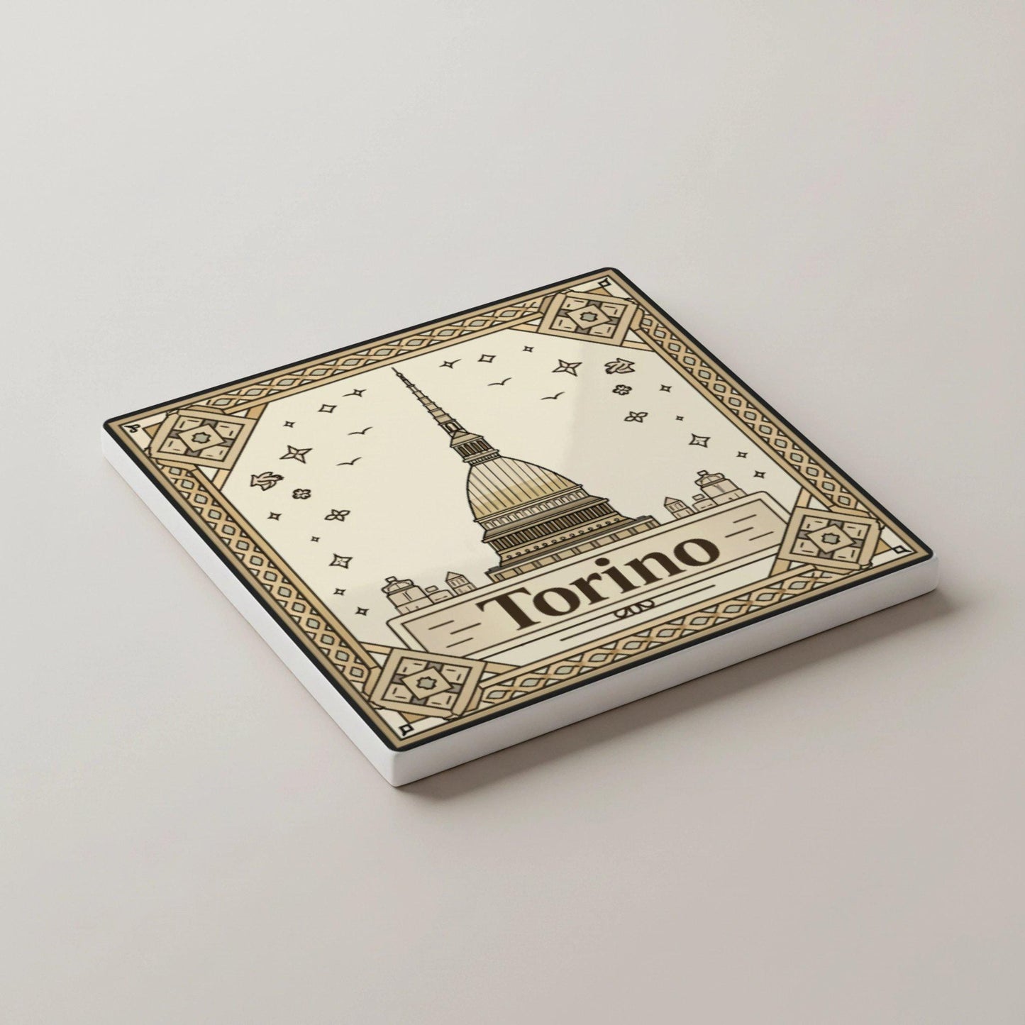 Italy · Coaster Set with Cork — City Souvenir Gift
