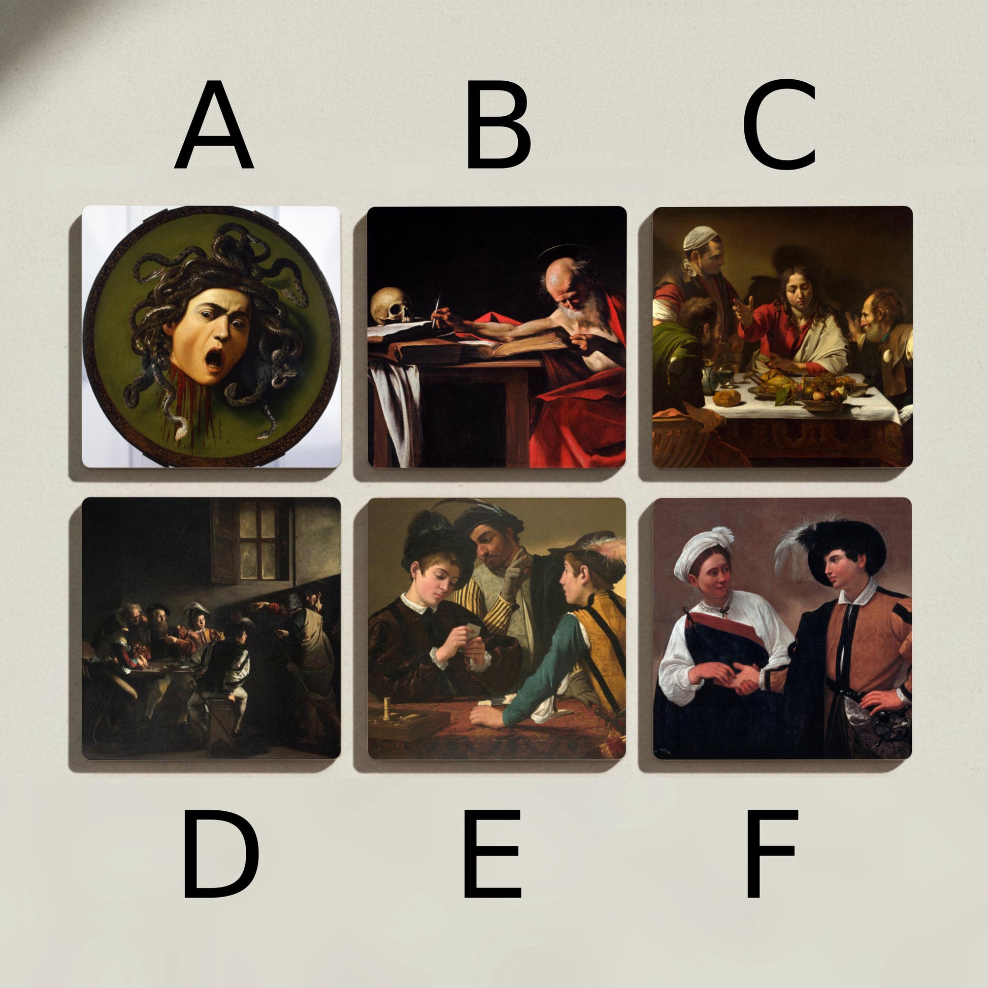 Posavasos Motivos de Caravaggio