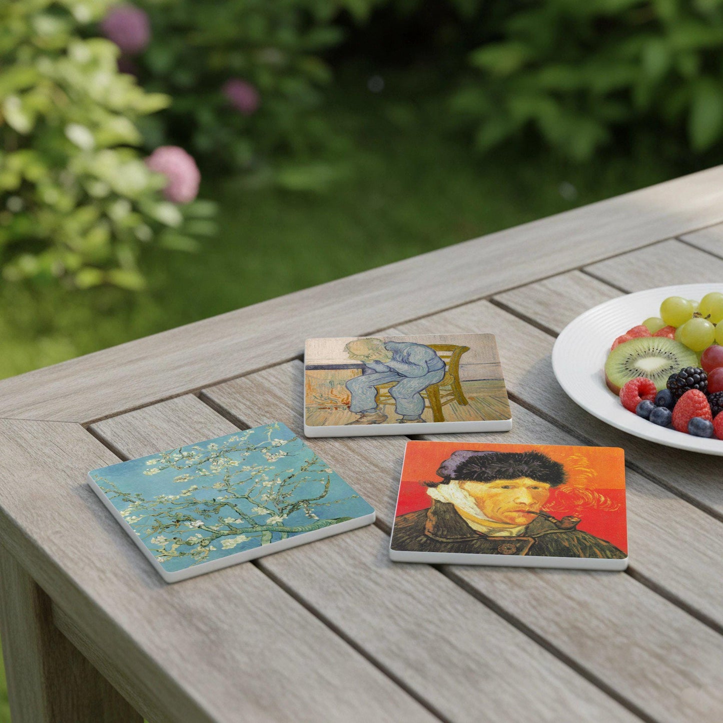 Van Gogh — Set di Sottobicchieri in Ceramica · Arte per la Tavola