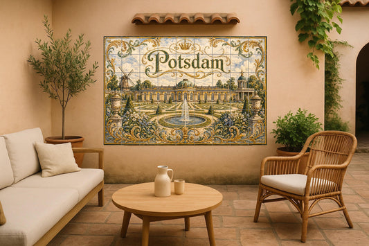Palace of Potsdam, Art Mural for the Jard · Ceramic Wall Mural — Botanical Landscape