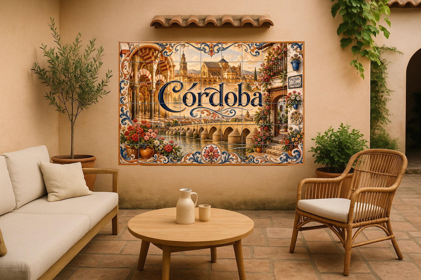 La Mezquita de Córdoba, decoración de pared — Villes et Monuments, Art Mural en Céramique