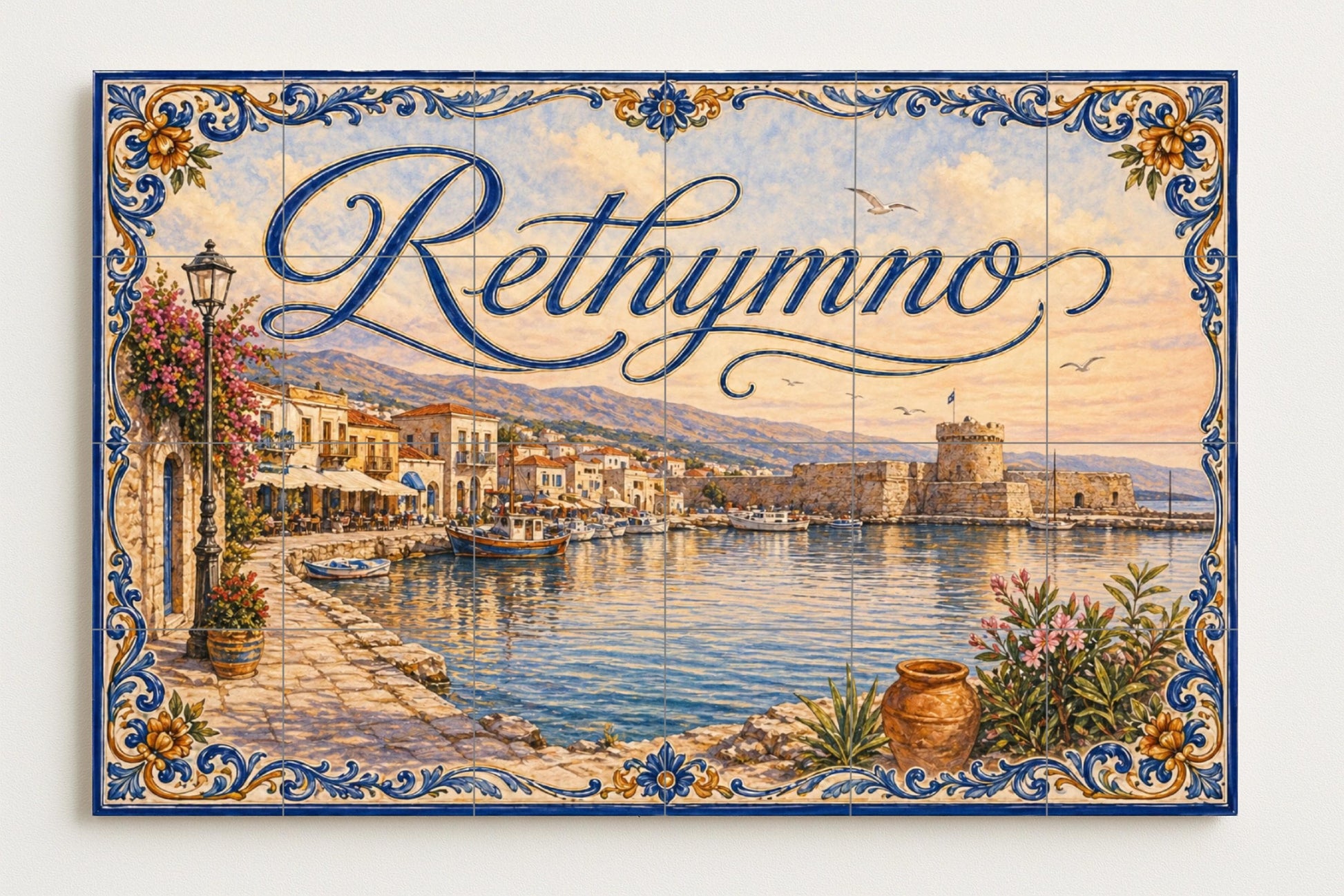 Del Porto Veneziano di Rethymno, decoración · Murale Ceramico — Decoro Nautico