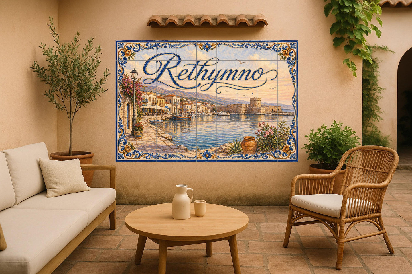 Del Porto Veneziano di Rethymno, decoración · Murale Ceramico — Decoro Nautico