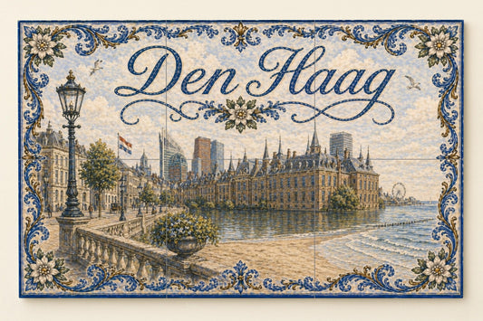 Haya, Netherlands , Art Mural of City · Ceramic Wall Mural — City & Landmark Art