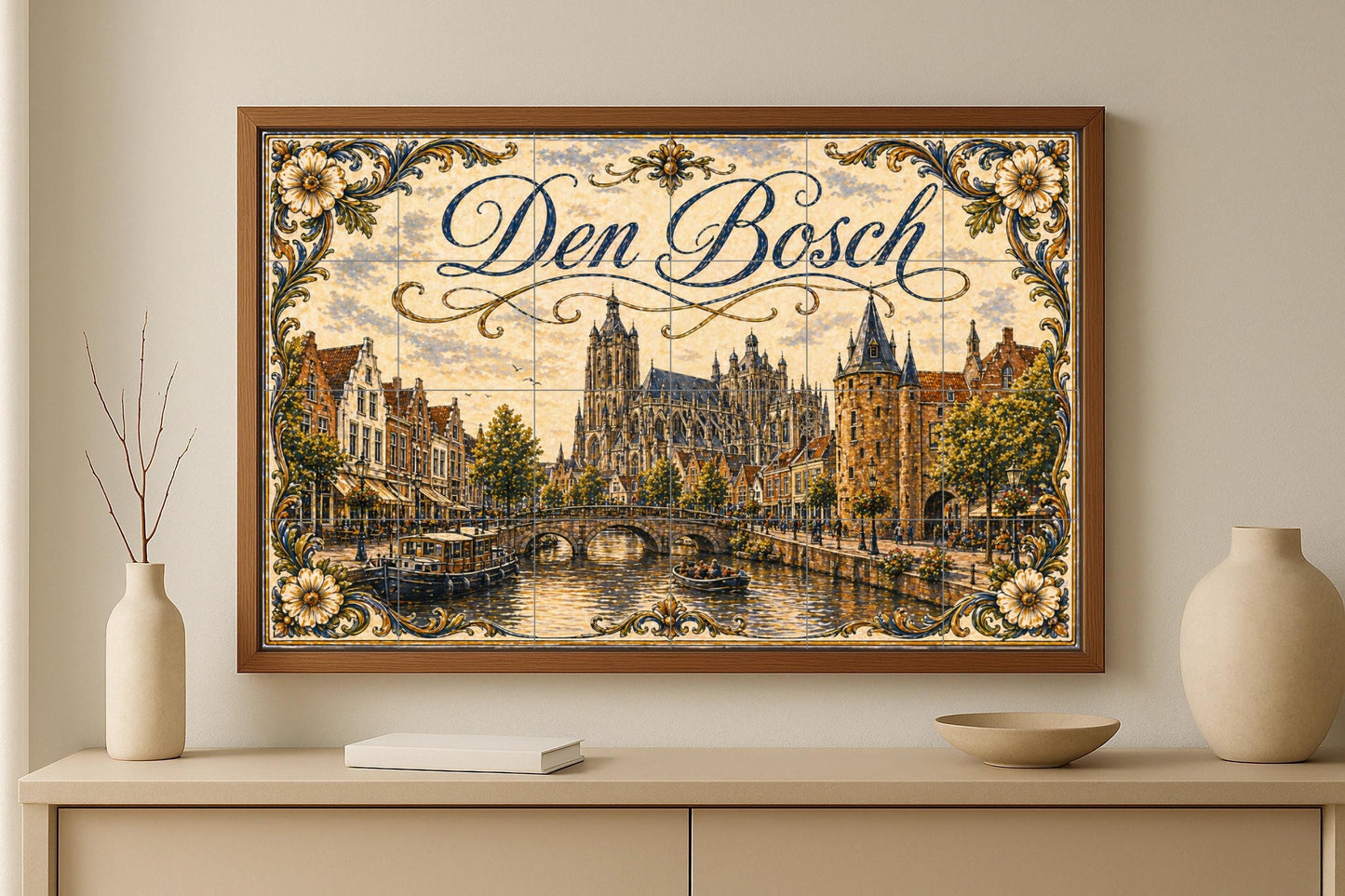 Cathédrale de San Juan de Den Bosch, Países — Fresque Murale en Carreaux de Céramique · Fresque de Monument