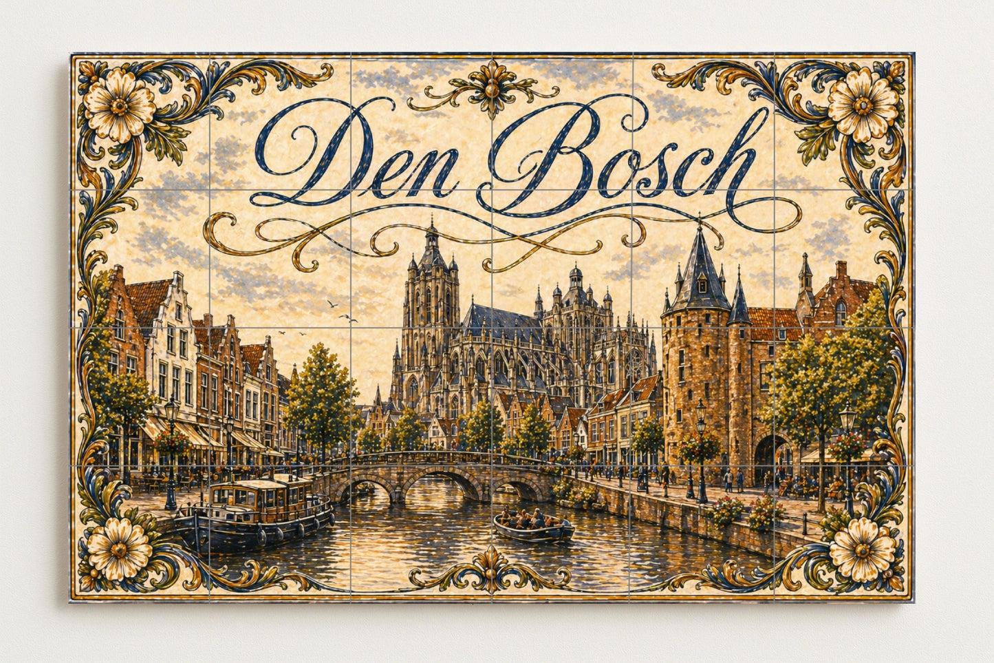 Cathédrale de San Juan de Den Bosch, Países — Fresque Murale en Carreaux de Céramique · Fresque de Monument