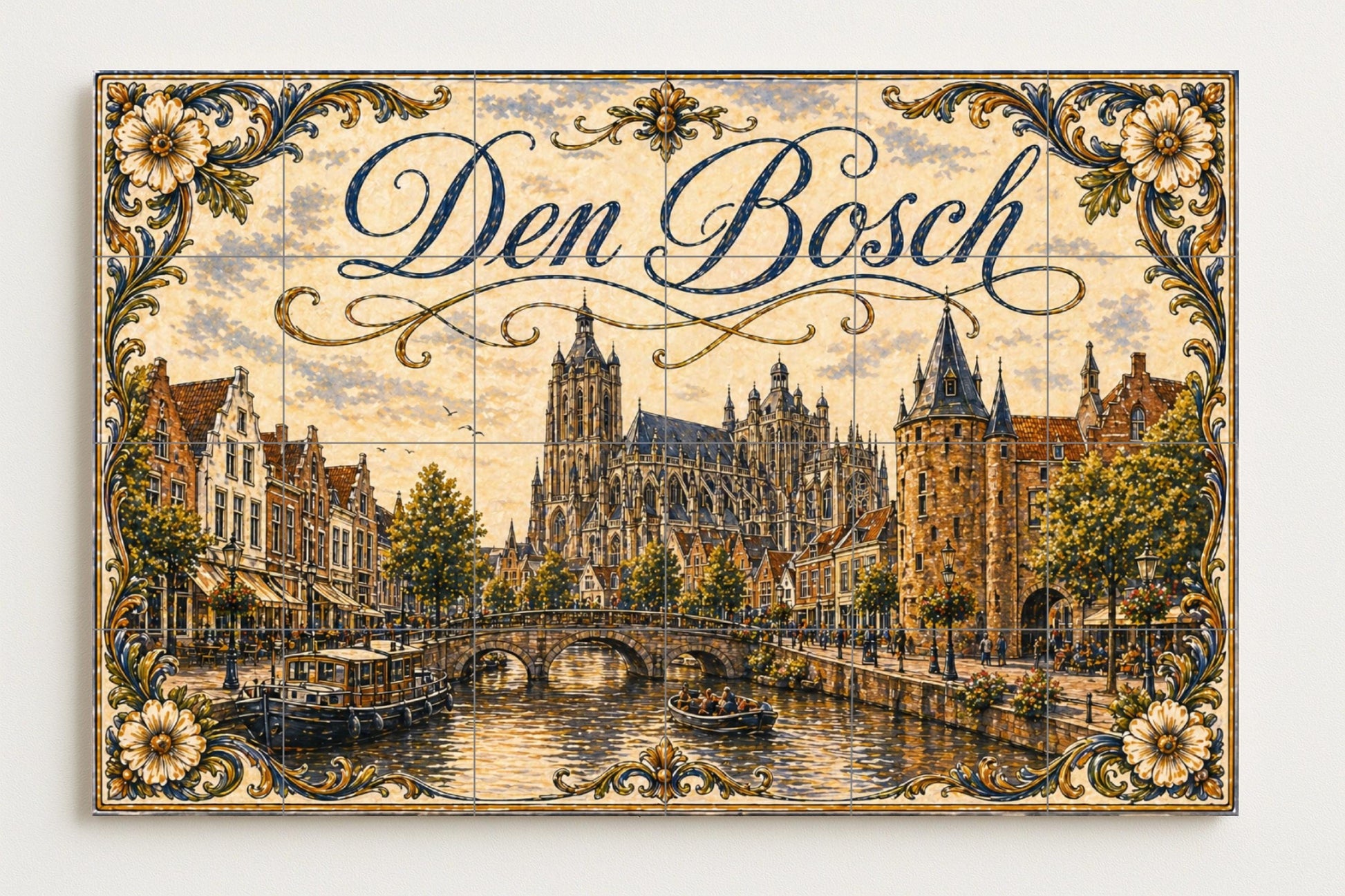 Cathédrale de San Juan de Den Bosch, Países — Fresque Murale en Carreaux de Céramique · Fresque de Monument