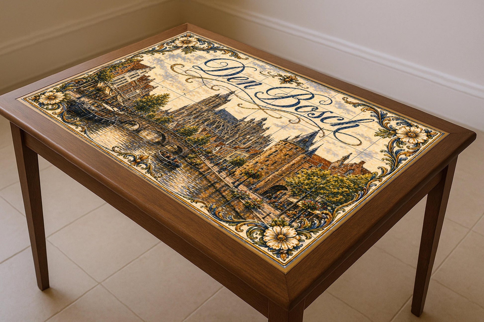 Cathédrale de San Juan de Den Bosch, Países — Fresque Murale en Carreaux de Céramique · Fresque de Monument