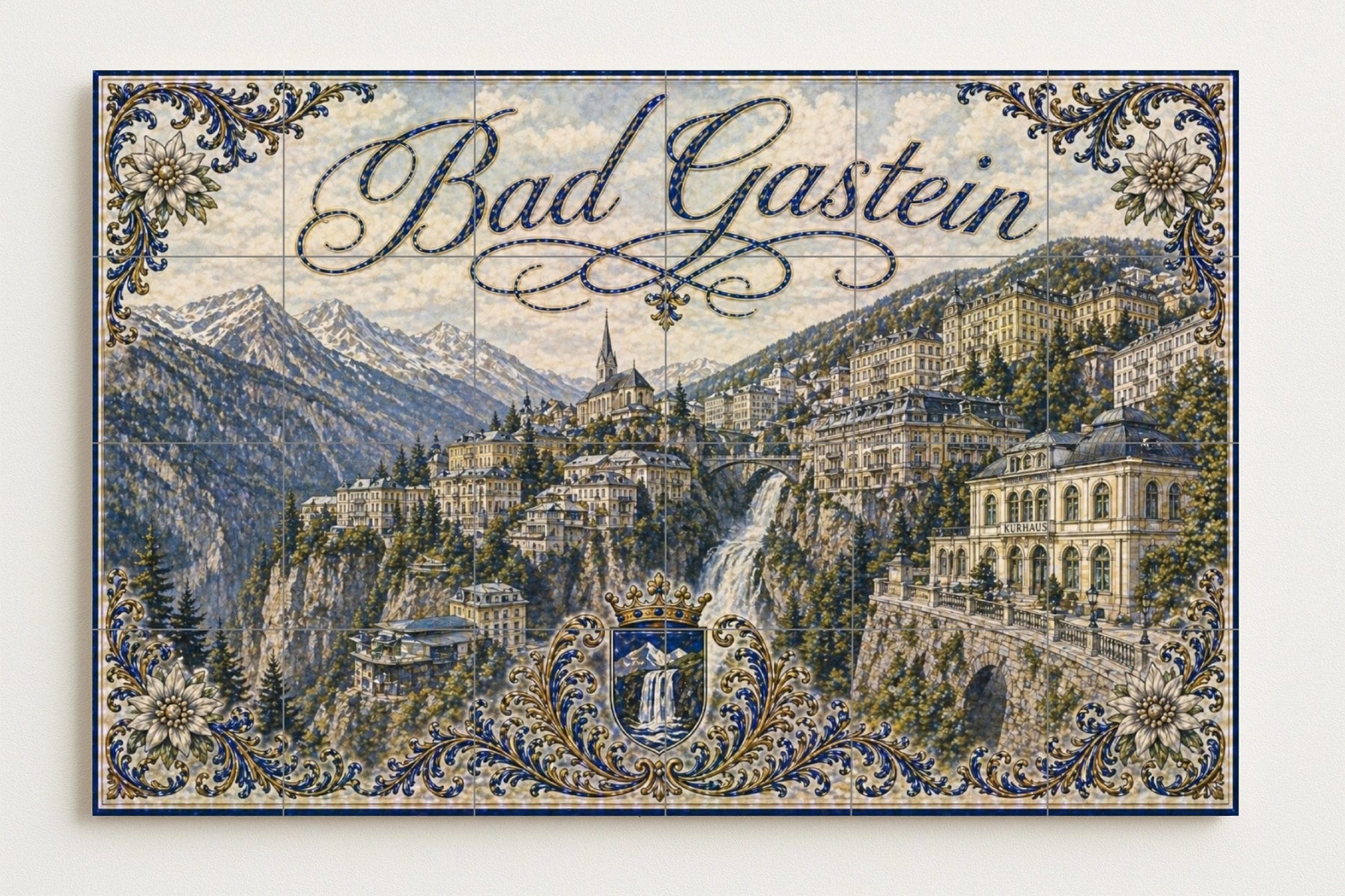 Bad Gastein, Autriche · Fresque Céramique — Décor Mural Voyage
