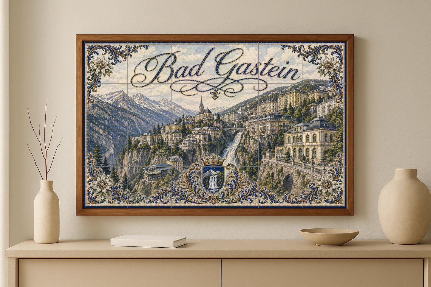 Bad Gastein, Autriche · Fresque Céramique — Décor Mural Voyage
