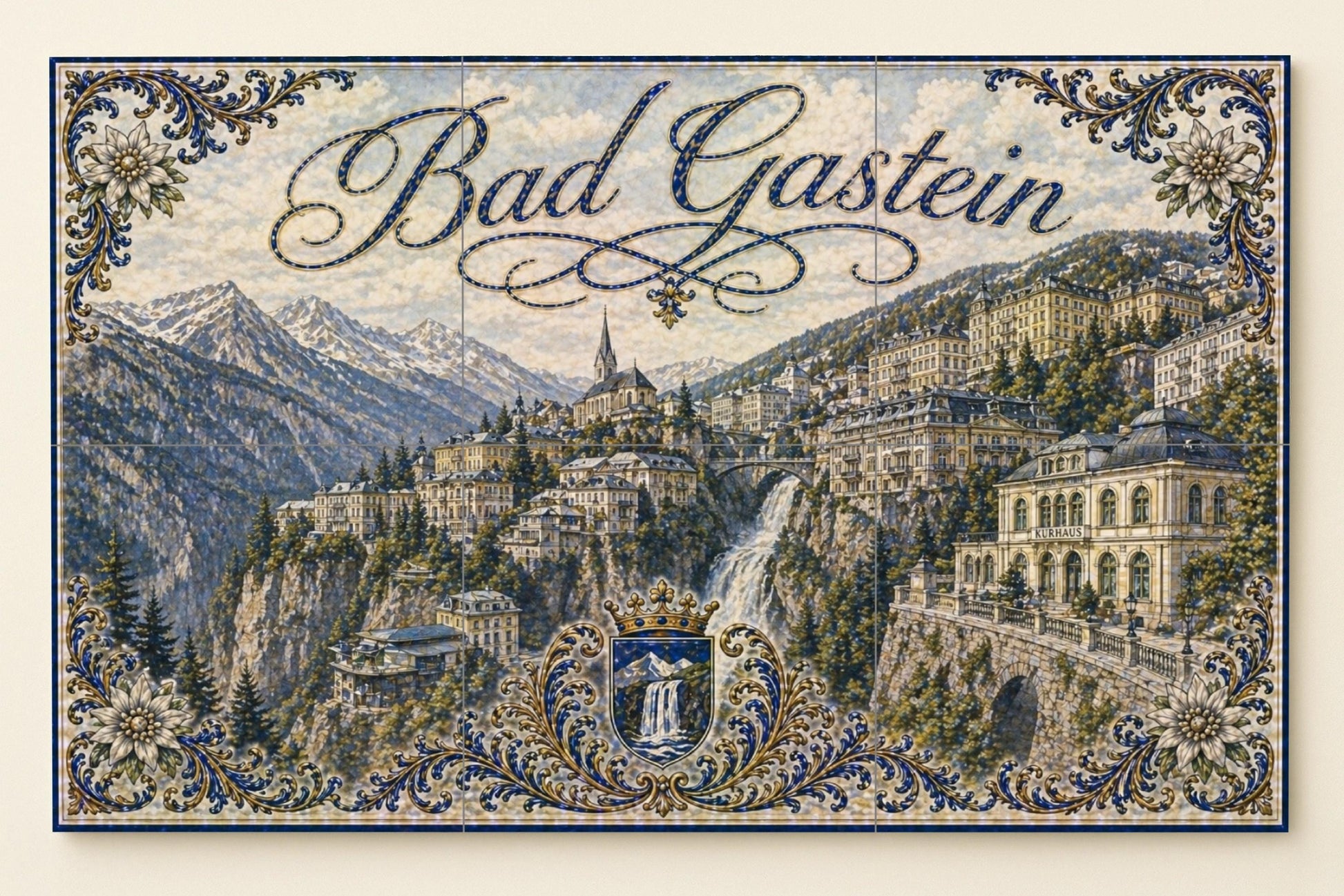 Bad Gastein, Autriche · Fresque Céramique — Décor Mural Voyage
