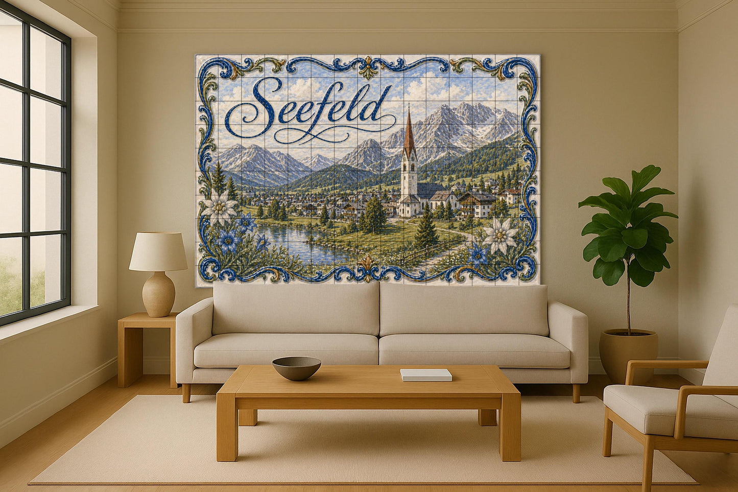 Seefeld, Austria · Ceramic Wall Mural — Landmark Mural