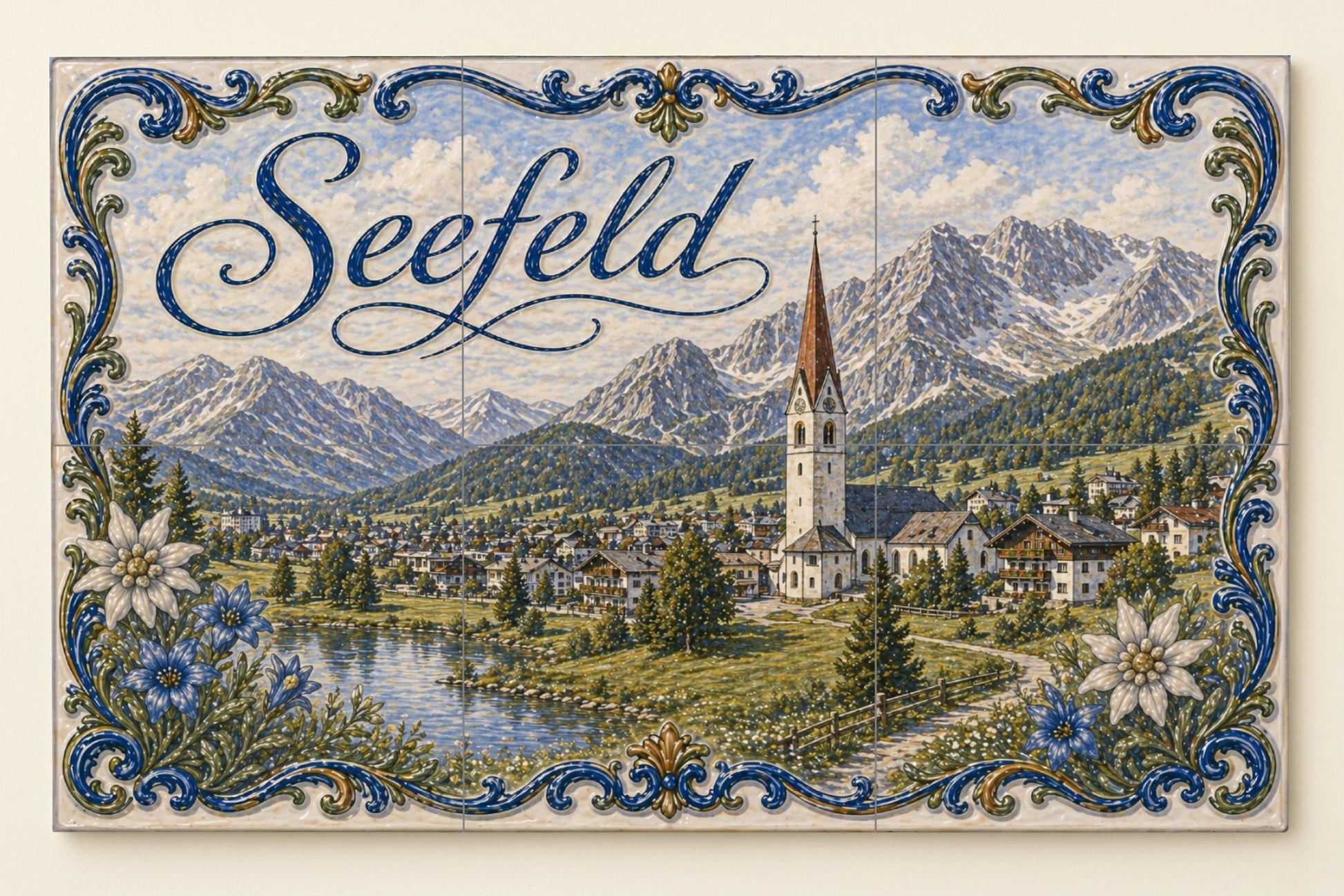 Seefeld, Austria · Ceramic Wall Mural — Landmark Mural