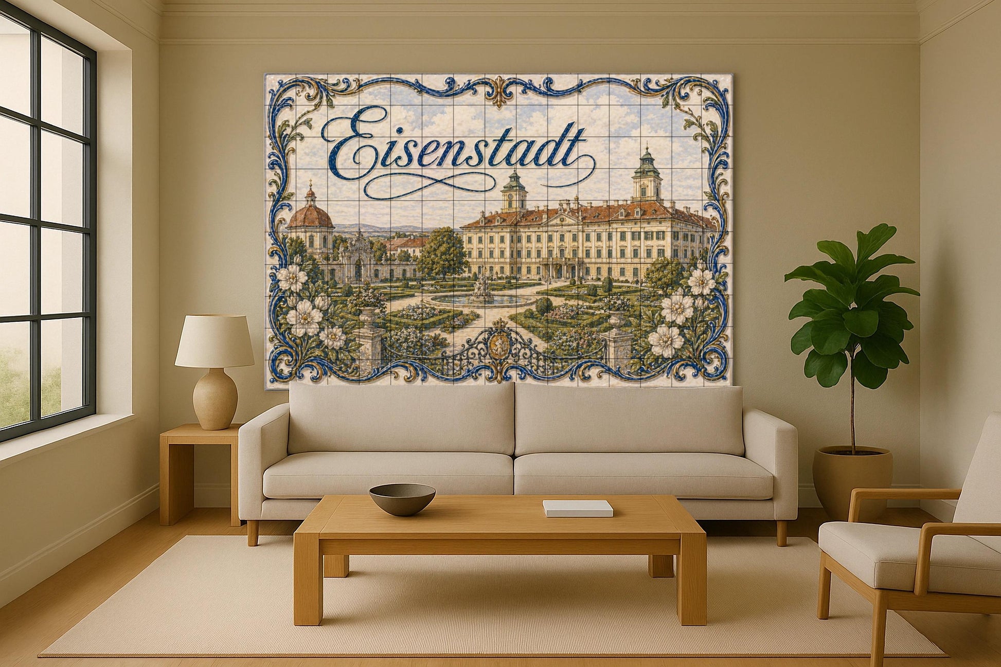 Eisenstadt, Austria, Art Mural Baroque — Travel Wall Décor · Tile Wall Art