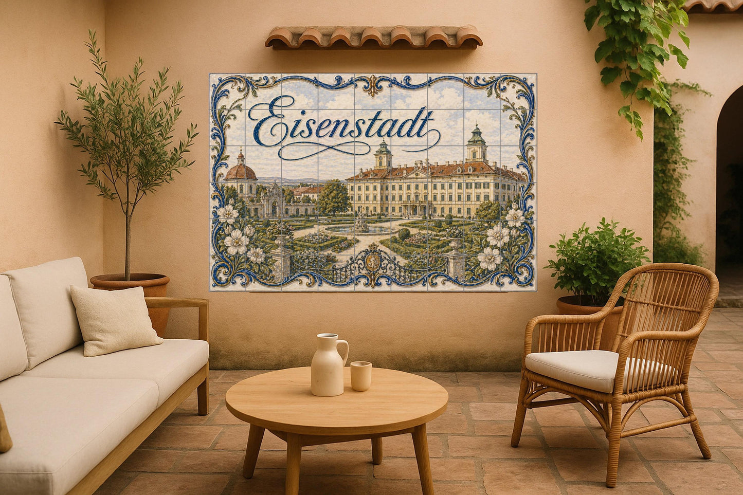 Eisenstadt, Austria, Art Mural Baroque — Travel Wall Décor · Tile Wall Art