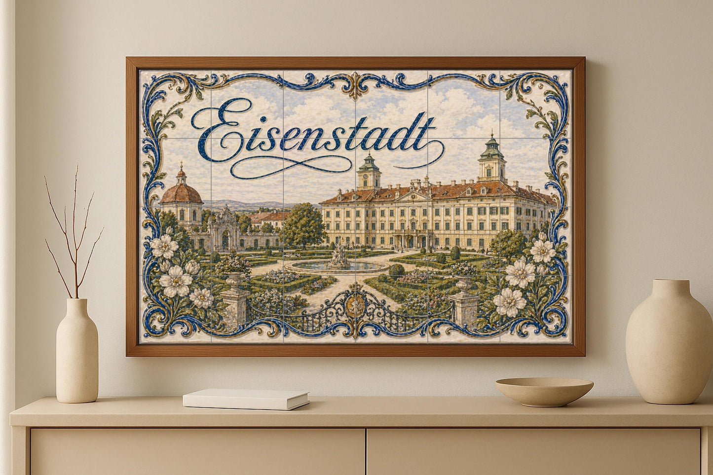 Eisenstadt, Austria, Art Mural Baroque — Travel Wall Décor · Tile Wall Art
