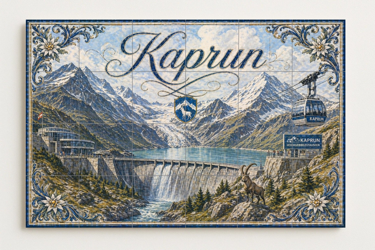 Kaprun, Autriche · Fresque Céramique — Fresque de Monument