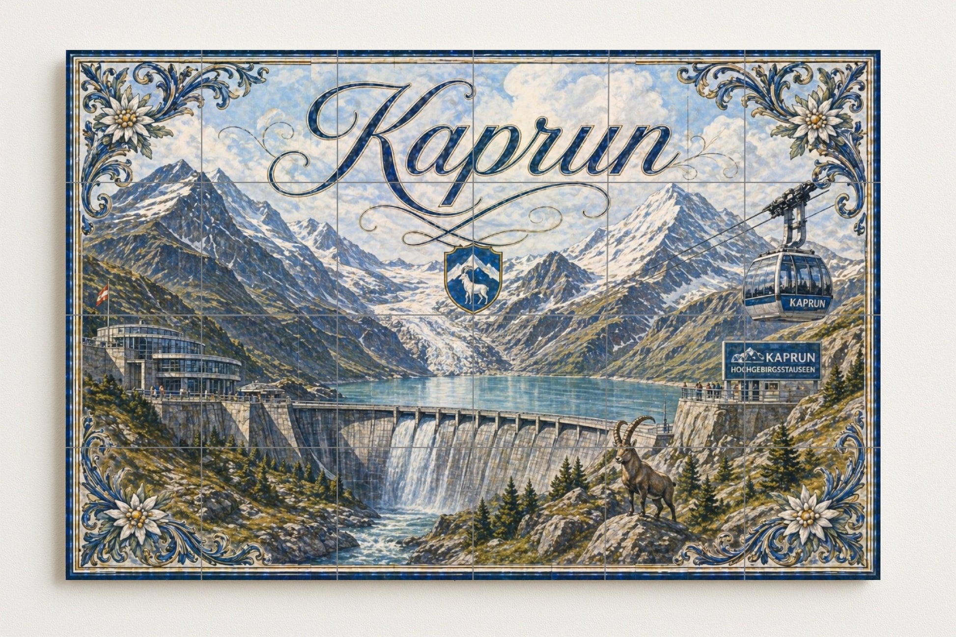 Kaprun, Autriche · Fresque Céramique — Fresque de Monument
