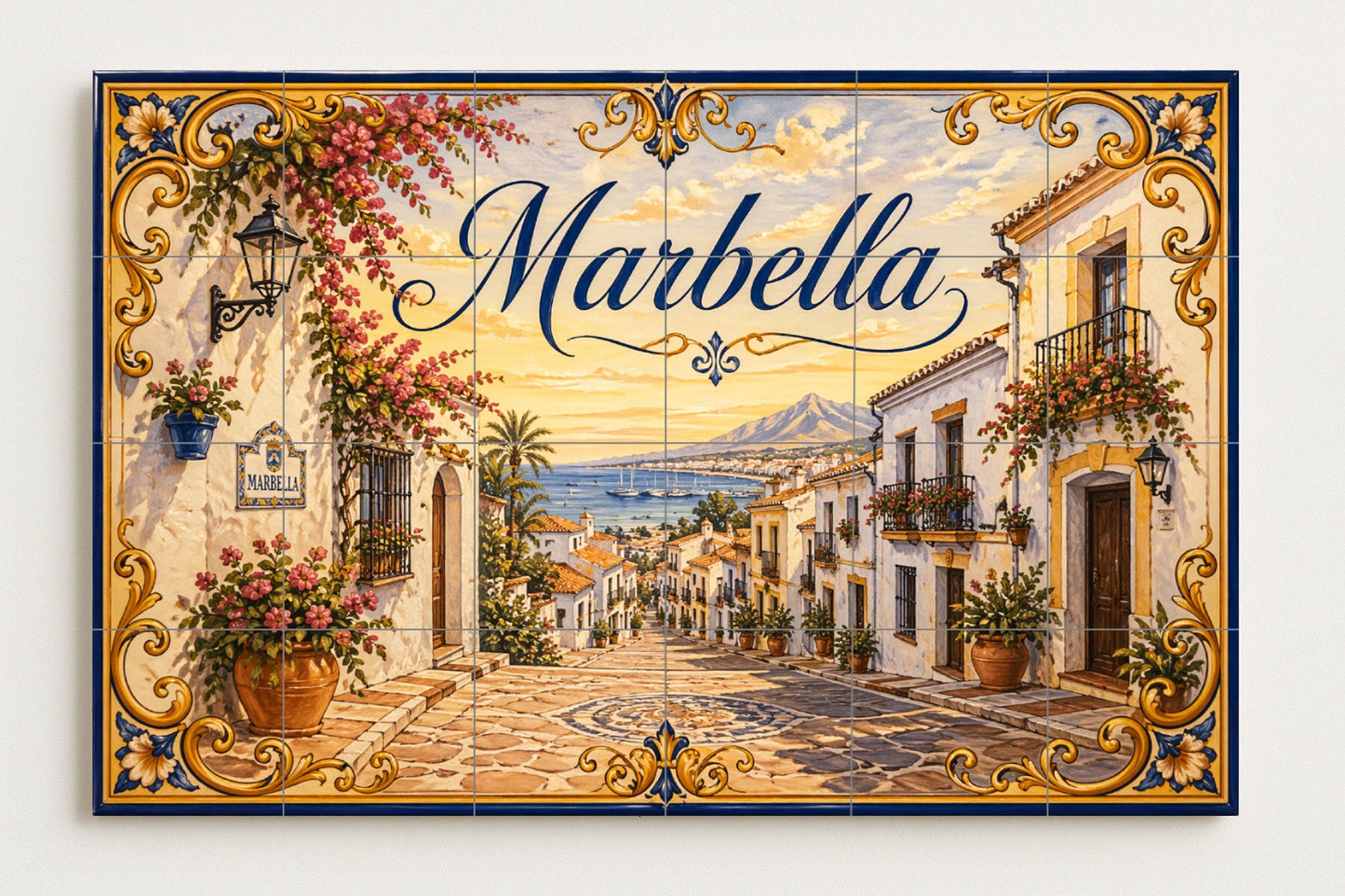Andaluza de Marbella, decoración de pared en la — Villes et Monuments, Art Mural en Céramique