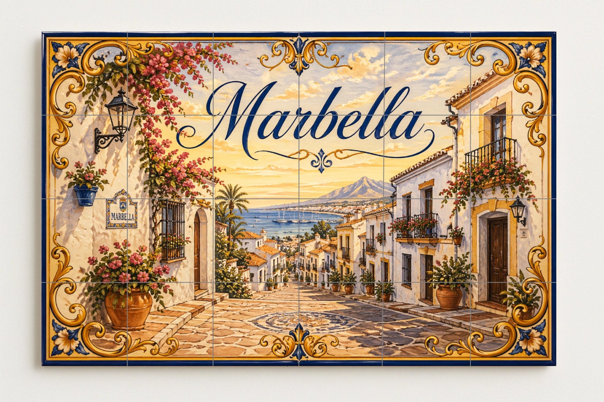 Andaluza de Marbella, decoración de pared en la — Villes et Monuments, Art Mural en Céramique