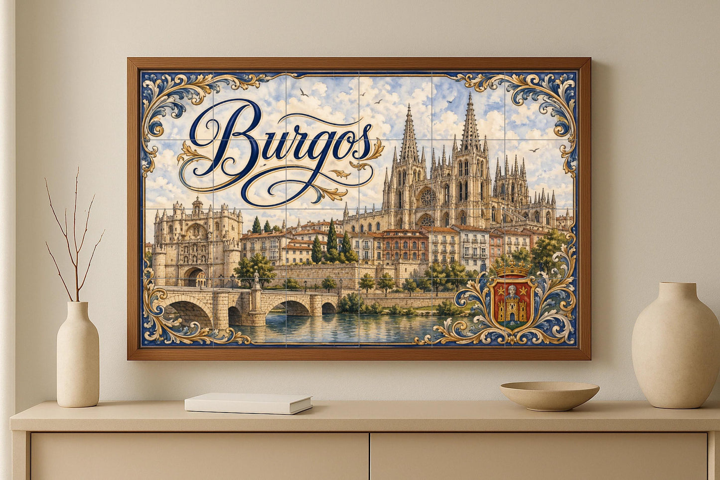 La Catedral de Burgos, decoración de pared g — Décor Mural Voyage, Art Mural en Céramique