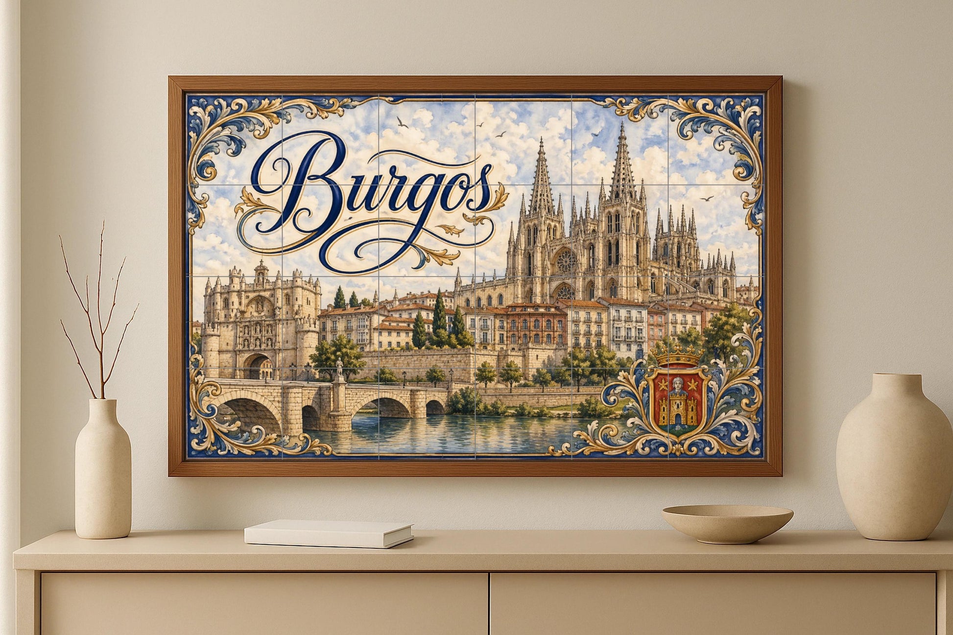 La Catedral de Burgos, decoración de pared g — Décor Mural Voyage, Art Mural en Céramique