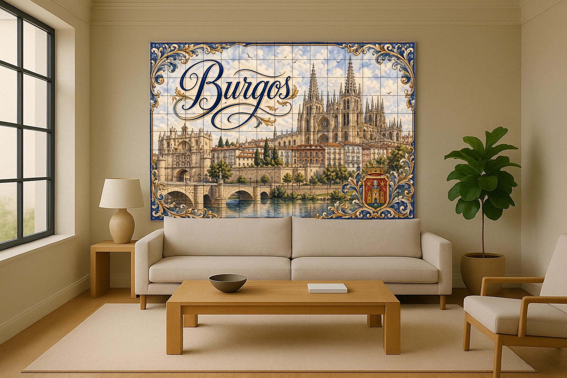 La Catedral de Burgos, decoración de pared g — Décor Mural Voyage, Art Mural en Céramique