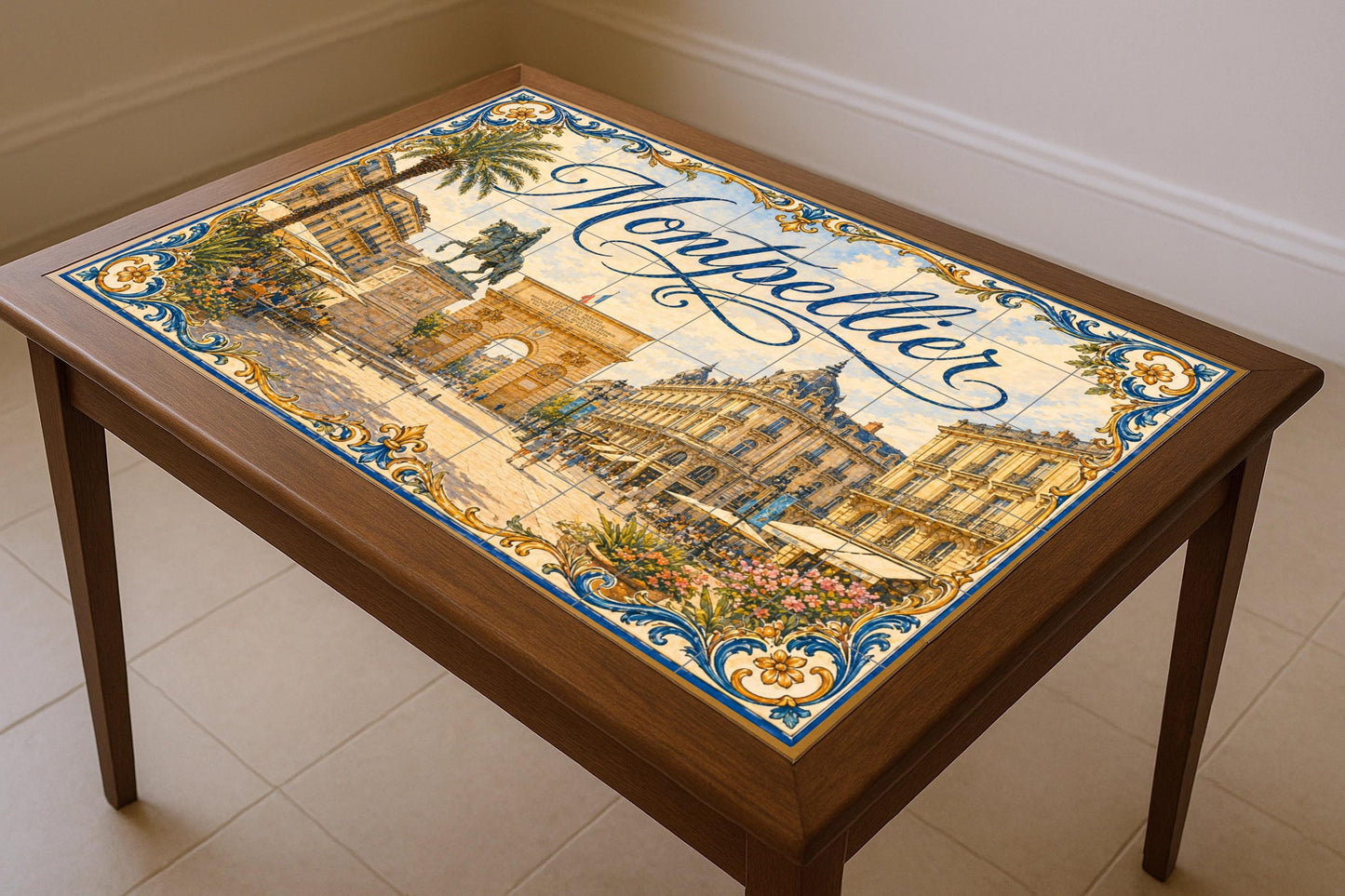 Montpellier, arte mural del sur de Francia i — Landmark Mural · Tile Wall Art