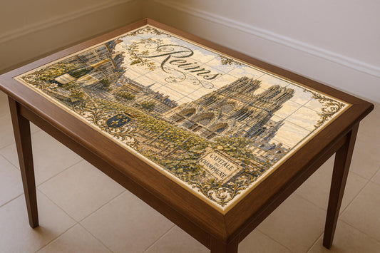 Colmar, Art Mural of the Alsacia French co — City & Landmark Art · Ceramic Tile Mural