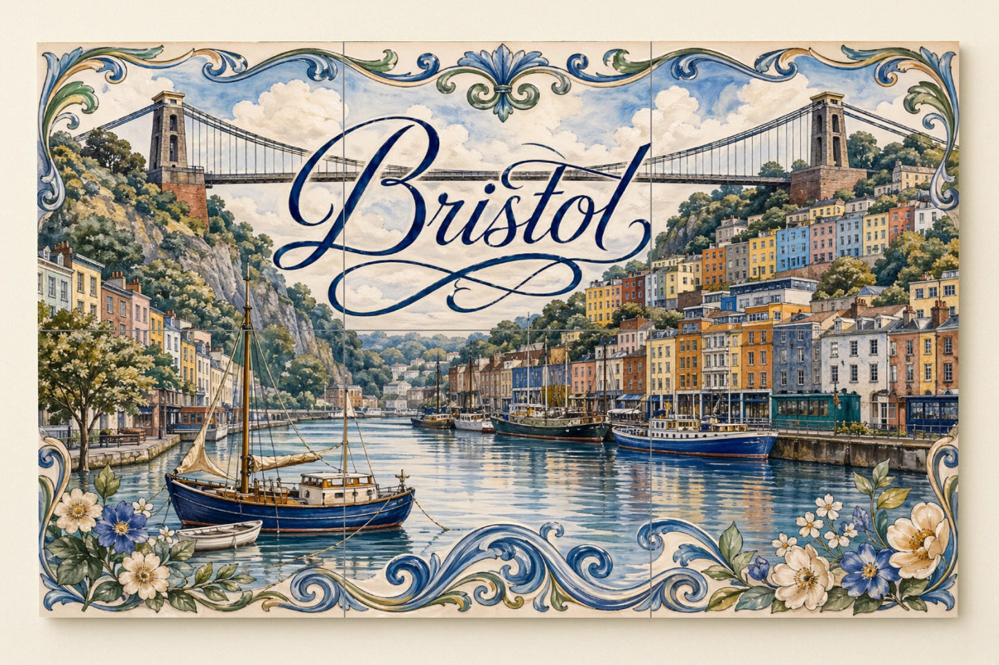 Fliesenbild Bristol, England — Reise-Wanddekor