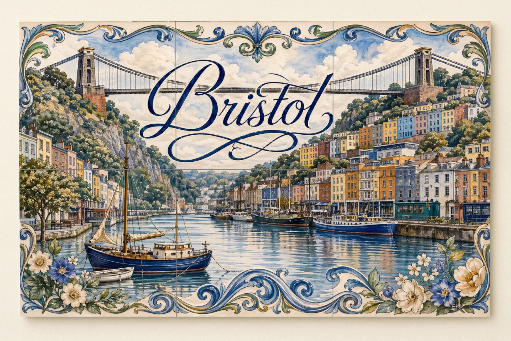 Fliesenbild Bristol, England — Reise-Wanddekor