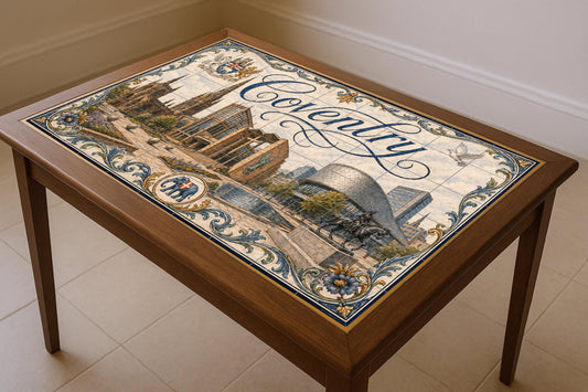 Mural de azulejos de cerámica de Coventry, Inglaterra, decoración…