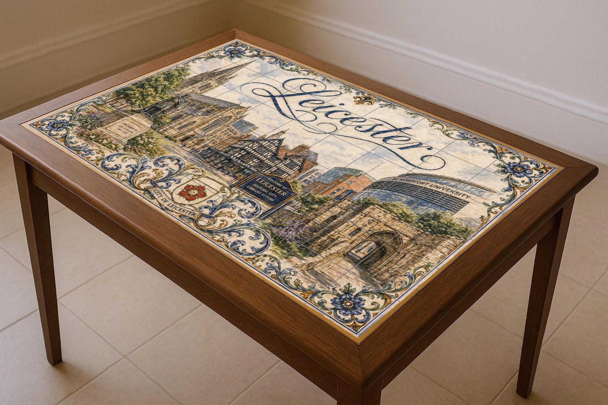 Leicester, Inglaterra, decoración artística — Decoro di Viaggio, Arte da Parete in Ceramica